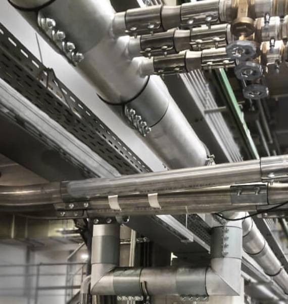 Central vaccume pipeline